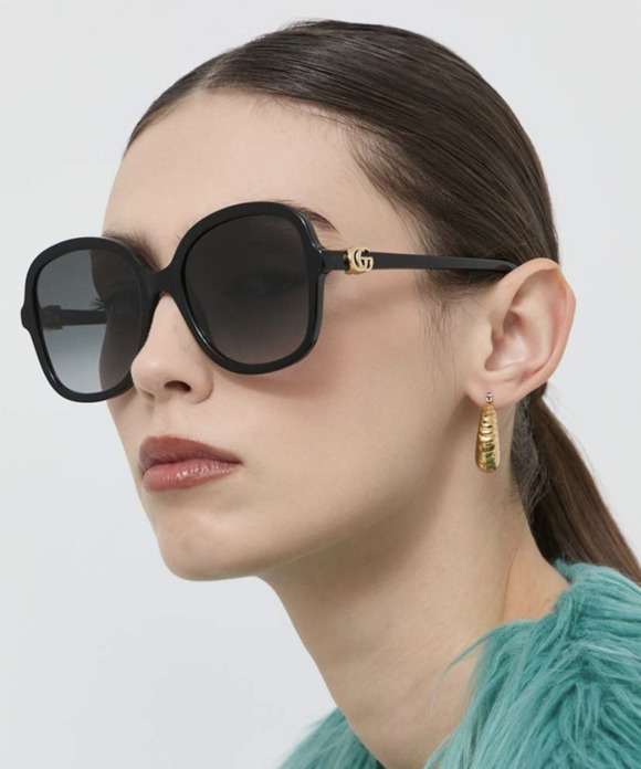 NWT Gucci GG1178S-001 Black Butterfly 56mm Sunglasses main image 6